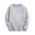 thumbnail image 4 of Tranfacy Kids Long Sleeve T Shirts Solid Color Round Neck Pullover Activewear Base Layer Comfortable Fitting Everyday Wear, 4 of 4