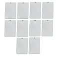 thumbnail image 2 of 10 Pieces Metal Flat Rectangle Blank Stamping Charms Making Metal Blank Tag Pendants 9x25mm, 2 of 9