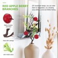 thumbnail image 3 of 2Pcs Simulated Apple Branch Ornaments DIY Berry Bouquet Photo Props Wedding Prop, 3 of 7
