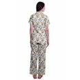 thumbnail image 4 of Moomaya Ensemble de Pyjama à Manches Courtes Imprimé pour Femmes Chemise de Nuit Boutonnée Imprimée, 4 of 6