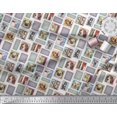 thumbnail image 3 of Soimoi Tissu Crêpe Polyester, Femmes & Chiens Patchwork Imprimé Tissu au Mètre 42 Pouces de Large, 3 of 3