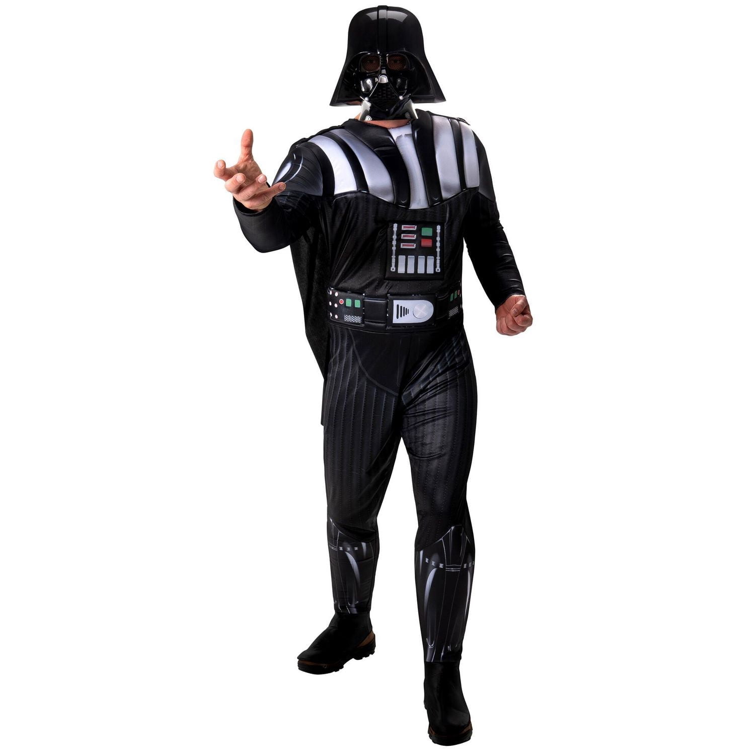 COSTUME STAR WARS DARTH VADER QUALUX (ADULTE) - Combinaison Qualux avec cape amovible et demi-masque 3D