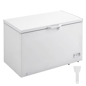 KFFKFF Congélateur droit, Spacieuse 12.8 Cu.ft / 345 L Capacité & 4 Paniers amovibles, congelateurs de coffres commerciaux de l'allure de lard, 7-Stage Régulation de la température, illuminée par LED