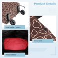 thumbnail image 2 of Sac de Chariot de Magasinage, Sacs de Magasinage Réutilisables Portables et Pliables, Panier de Magasinage Pliable avec Roues Sac d'Épicerie Sac Fourre-Tout Utilitaire Très Grand pour Voyage Magasinage Camp, 18 L, 2 of 6