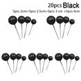 thumbnail image 1 of Bgsha 20pcs Golden Ball Cake Topper Birthday Party Cupcake Topper for Cake Decor, 1 of 4