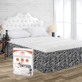 thumbnail image 1 of SGI Bedding 18 Inch Wrap Around Bed Skirt | Microfiber Bed Skirt | Fade Resistant, Wrinkle Free, Anti-static, Decorative, Extra Storage Space, Clutter-Free | King, Zebra Print, 1 of 6