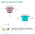 thumbnail image 3 of Melii Snap & Go Pods - 6x2oz + 4x4oz - 10 piece Set - for Babies, Toddlers and Adults, 3 of 8