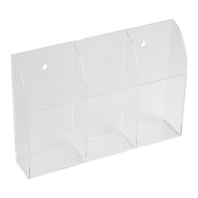 Herwey Remote Control Holder, Acrylic Air Conditioner Remote Control Holder Case Storage Box Wall Mount