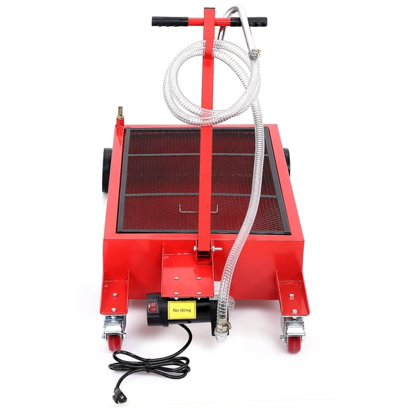 Towallmark Bac d'Égouttage d'Huile Électrique de 20 gallons avec Pompe 110 V et Boyau de 8 Pi – Profil Bas, Conception Roulante avec Poignée en T – pour Changements d'Huile de Voiture, Camion, VUS et VR, 20 gallons