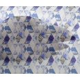 thumbnail image 4 of oneOone Viscose Chiffon Fabric Tropical Leaves & Argyle Geometric Printed Craft Fabric BTY 42 Inch Wide, 4 of 4