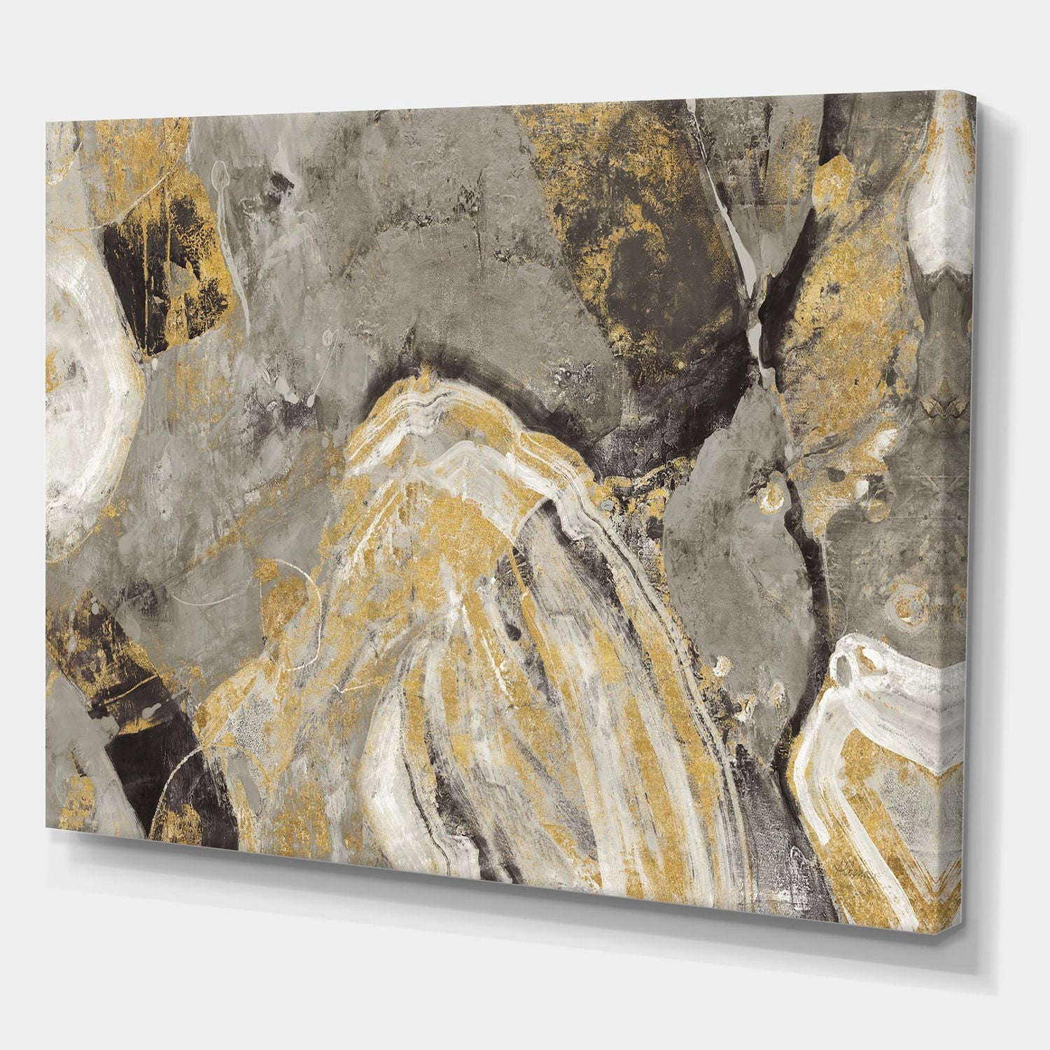 Designart Pierre d'or peinte Art mural sur toile