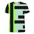 thumbnail image 4 of Styesk T-Shirts pour Homme Hommes Mode Décontractée Imprimé Sport Manches Courtes Col Rond Chemisiers Chemises, 4 of 4
