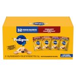 Pedigree Coupes de choix d'aliments pour chiens mouillés adultes dans le filet de graisse Mignon, nouilles de boeuf & Légumes, Arômes de poulet grillés, Aromates fumées de poule Hickory 3.2KG