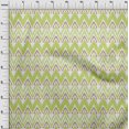 thumbnail image 3 of oneOone Tissu Popeline de Coton Chevron Ikat Imprimé 1 Yard 56 Pouces de Large, 3 of 4