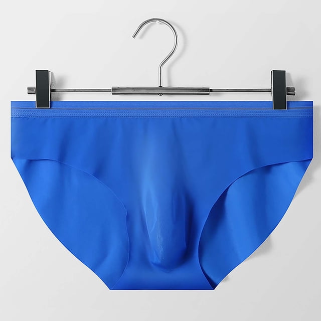 RXIRUCGD Mens Underwear Men's Solid Color Ice Silk Seamless One Piece Briefs