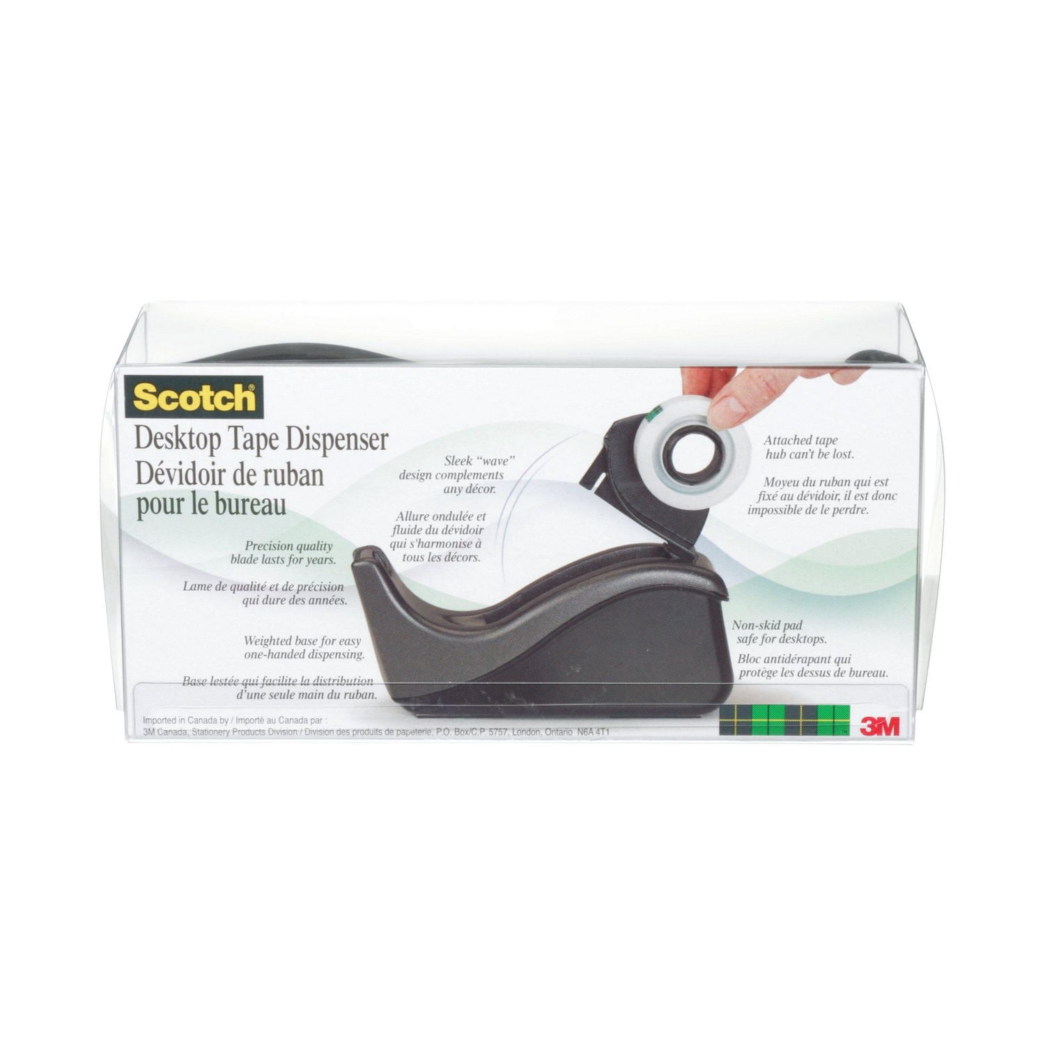 Dévidoir de ruban pour dessus de bureau Scotch® C60, avec Ruban Magic(MC) Scotch®