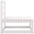 thumbnail image 3 of vidaXL 2 Piece Garden Lounge Set White Solid Pinewood, 3 of 5
