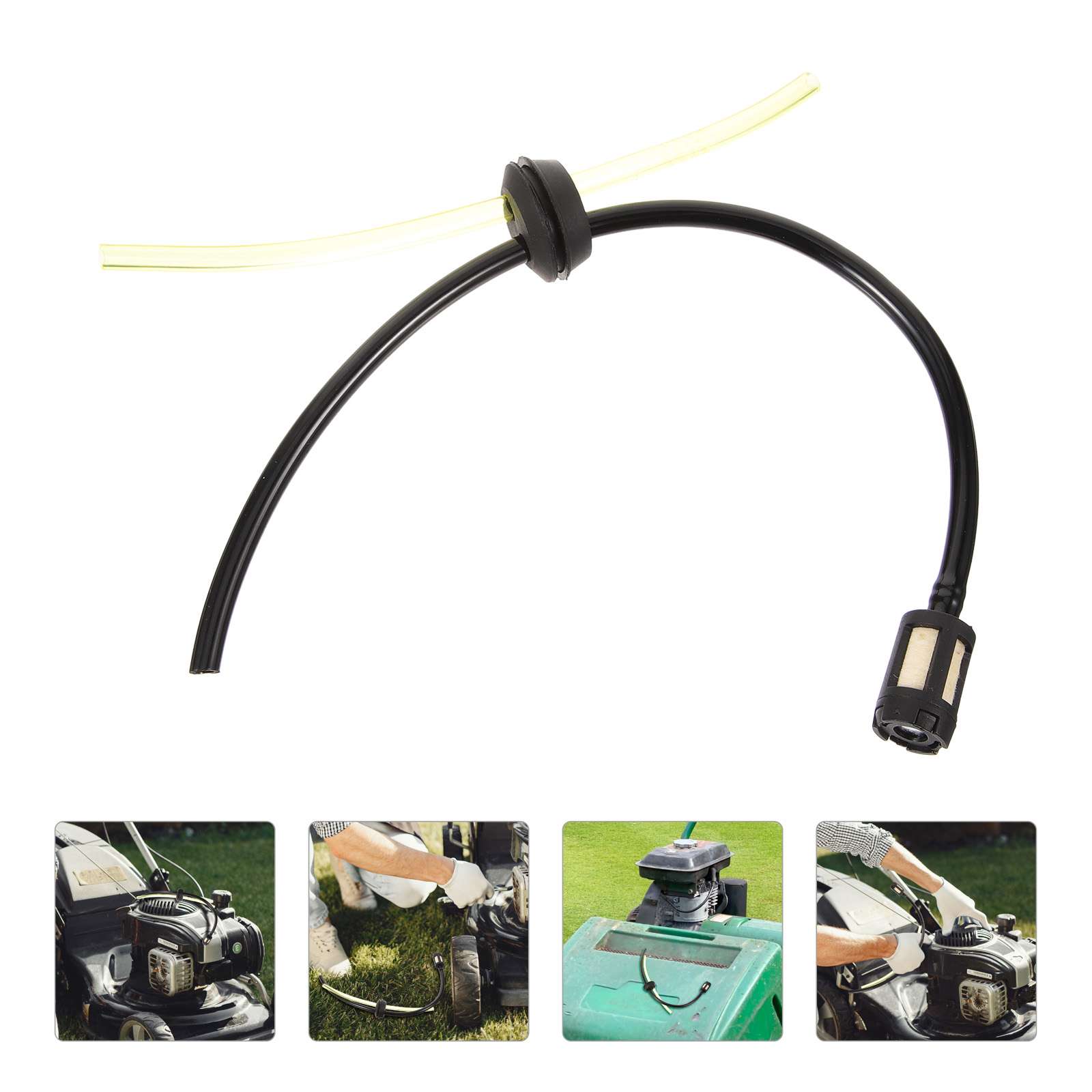WRITWAA Garden Expansion Water Hose Oil Hose Black Durable for Outdoor Maintenance 1Set