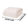 thumbnail image 2 of Suncoda Washclo, Solid Color Pineapple Reseau High Density Fleece Marginal Bath Towel Adult Solid Color Enlarged Bath Towel Thickened Marginal Towel 35X75Cm, 2 of 4
