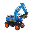 thumbnail image 1 of Blue Inertial Engineering Excavator Toy For Boys Plastic Construction Vehicle With Movable Shovel Arm, 1 of 5