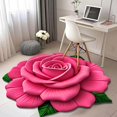 thumbnail image 1 of Feltree 3D Flower Mat Non-Slip Soft Area Rug 24x24 Inch Crystal Velvet for Living Room Bedroom Home Office Decor, 1 of 8