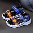 thumbnail image 3 of IUJSOY Kid Sandals Boy Summer Open Toe Sports Sandals Adjustable Straps for Toddler Little Big Kid, 3 of 8