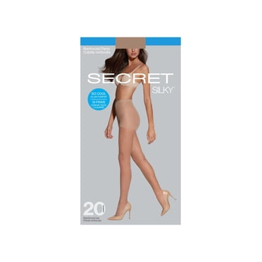 SECRET SILKY® Bas-Culotte Diaphane avec Culotte & Pointe Renforcées - 20 Deniers