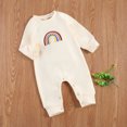 thumbnail image 2 of Barboteuse pour Enfants, Combinaison à Manches Longues Col Rond Motif Arc-en-Ciel pour Tout-Petits, 2 of 3