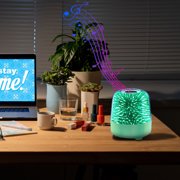 EGNMCR Sound Machine Portable Wireless LED Bluetooth Speaker HiFi Powerful Sound Handsfree Home Outdoor Wireless Bluetooth Speaker Bluetooth audio