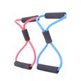 thumbnail image 2 of 2 PCS Gym 8 Word Chest Developer Rubber Latex Resistance Bands Pulling Rope Exercise Stretch Fitness Yoga Tube, 2 of 6