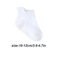 thumbnail image 3 of 6 Pcs Bas pour Enfants avec Bonne Élasticité Confortables à Porter Style Simple Bonne Fabrication Blanc 10-12, 3 of 6