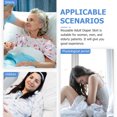 thumbnail image 4 of Luxshiny Jupe Couche Adulte Lavable Réutilisable Anti-Fuite Gris Taille Élastique pour Soins aux Personnes Âgées, 4 of 7