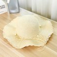 thumbnail image 1 of LinYooLi Hat Girl Summer Beach Hat Straw Hat Version Versatile Sunscreen Out Of The Fake Fake Hat Sun Hat Sun Hat Sea Hat, 1 of 9