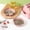 Pink#4, variant on pstuiky 5-Piece Wheat Straw Plates Set with Snack Bowl & Organizer Base Reusable Bpa-Free Dishwasher Safe Dinnerware Stackable Space-Saving Design for Restaurants, Dining Halls, Food Shops