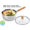 thumbnail image 1 of Sunwealth Pot à lait/casserole Yoshikawa 3 pintes avec couvercle, 1 of 4