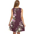 thumbnail image 4 of Ovzne Robes Grande Taille pour Femmes Rondes Robe d'Été Robe Décontractée Dégradée Sans Manches Col Rond Robe Imprimée Robe de Vacances Imprimée Liquidation, 4 of 5