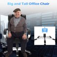 thumbnail image 4 of Costway Chaise de Bureau d'Ordinateur Exécutive à Dossier Haut, Grande Taille, en Cuir, Réglable, 4 of 10