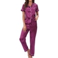 thumbnail image 2 of Ensemble de Pyjama pour Femmes Pantalon Ensemble Mode pour Femmes Tenue d'Intérieur Pyjama Femme Ensemble Deux Pièces Manches Longues Pantalon Ensemble de Pyjama Tenue d'Intérieur, 2 of 7