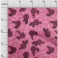 thumbnail image 1 of oneOone Tissu en Coton Cambric Feuilles & Roses Imprimé Floral 1 Yard 56 Pouces de Large, 1 of 4