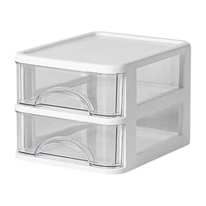 Mini Desk Organizer Drawer, Cute Plastic Desktop Art Craft Storage Drawer, Office Supplies Stationery Makeup Jewelry Box Organizer with Storage for Office Desk Vanity