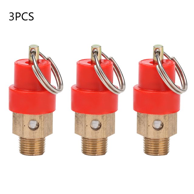 3pcs 8KG Compresseur d'Air Soupape de Surpression Soupape de Décharge de Pression Régulateur (G1/8'')