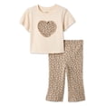 thumbnail image 1 of George Baby Girls' Two Piece T-Shirt and Pant Set, 1 of 2