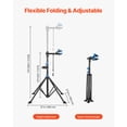 thumbnail image 4 of KFFKFF Bike Repair Stand, 66 lb Heavy-duty Bicycle Work Stand with 32.8-56.6 in Adjustable Height & Magnetic Tool Tray, Foldable Bicycle Maintenance Rack, 4 of 9