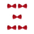 thumbnail image 1 of ZheElen Nœud Papillon de Smoking Rouge à Fixation Stable avec Nœud de Mariage Résistant aux Rayures et à l'Usure Nœud Papillon Hommes Ensemble de 5, 1 of 6