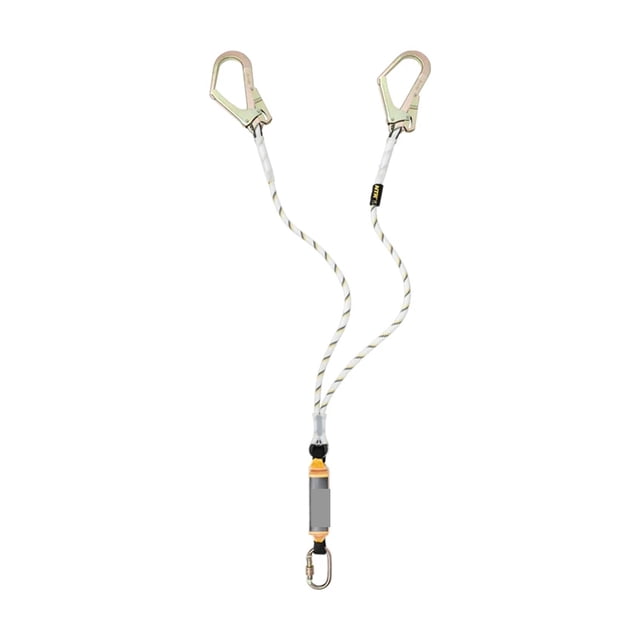 Twin Leg Lanyards Y Double Lanyard With Shock Absorber For Fall Arrest Protection Restraint ,Easy to Use