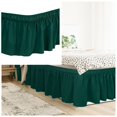 thumbnail image 1 of WIFKLSIIPG Solid Color Bedding Elastic Bed Apron Dust Proof Bedspread Non Bed Skirt *Green(Green), 1 of 8