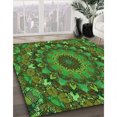 thumbnail image 3 of Ahgly Tapis Rectangulaire Lavable en Machine Intérieur Transitionnel Vert Forêt Foncé, 7 Pieds x 10 Pieds, 3 of 7