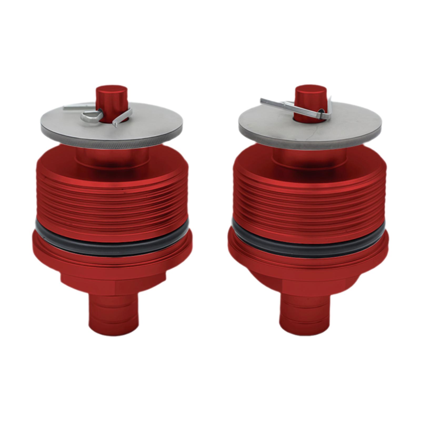 Miulika 2 Pcs Vis d'Amortisseur avant de Remplacement pour Honda CBR250 Accessoire Rouge