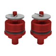 thumbnail image 1 of DYNWAVECA 2 Pieces Front Shock Absorption Screws Cover Cap Metal Easy Installation Motorcycle Replacement for CBR250 250 Accessories Red, 1 of 9