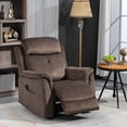 thumbnail image 2 of HOMCOM Fauteuil Inclinable Manuel avec 8 Massages par Vibration, Poches Latérales, Brun, 2 of 10
